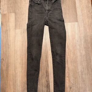 American Eagle Outfitters Black High-Rise Skinny Jeans